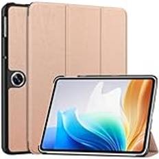 Fodral för OnePlus Pad Go 2023 (11,4 tum) / OnePlus Pad Go/Oppo Pad Air2, smalt stöttåligt stativ folio smart fodral skyddande hårt skal surfplatta med automatisk sov/vakna (roséguld)