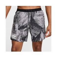 Nike Dri-FIT Trail Stride MB 7" Shorts - Herre, XXL, Hvid/Sort, Reflekser & Lommer