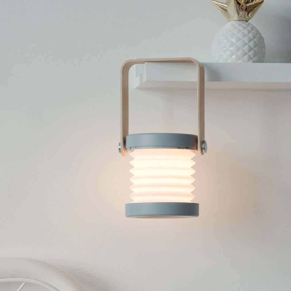 Foldable Touch Dimmable LED Night Light Portable Lantern - Grey / 0.5 watts