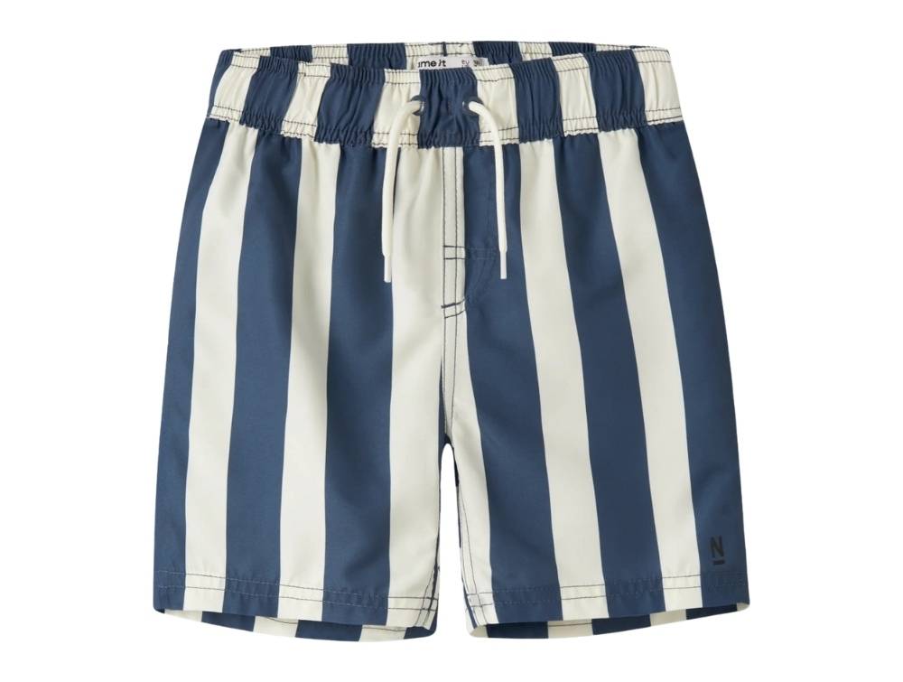 Name It Badeshorts Vintage Indigo Med Striber - Str. 10y 140cm