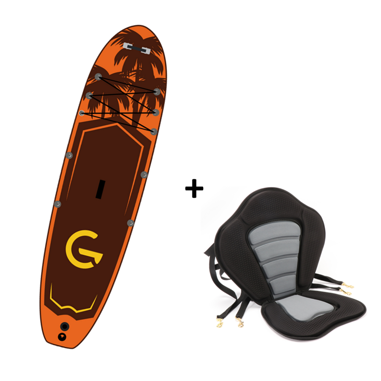 GoRunner Stand Up Paddleboard Turtle Inkl. Kajaksæde.