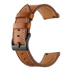 Rem till Garmin Forerunner 245/645 - Läder - 20 mm - Brun - brun