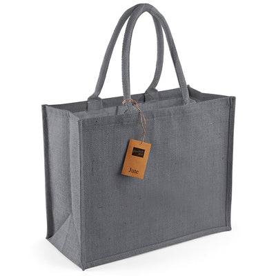 Jute Bag: 8 Colour Choices - One Size / Graphite Grey/ Graphite Grey (One Size)