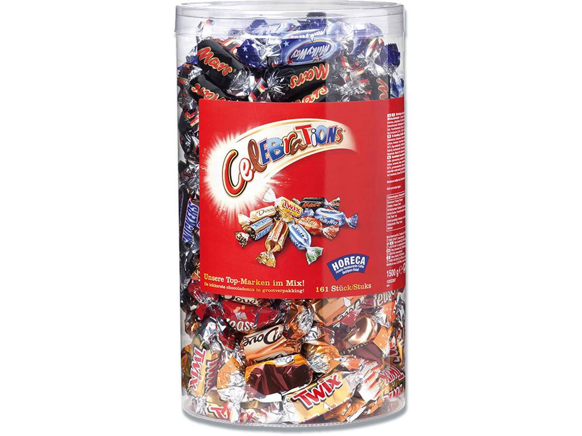 Celebrations Chokolademix 3 x 1,435 kg Snickers, Mars, Twix osv.