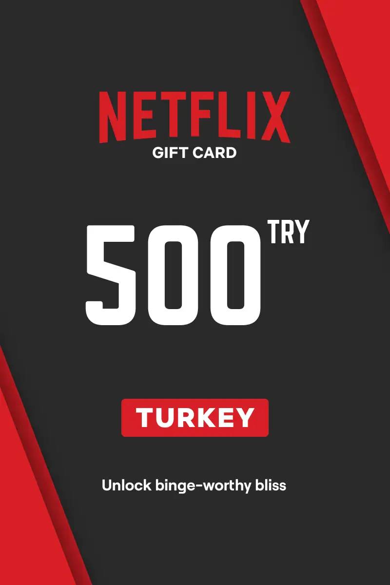 Netflix ₺500 TRY Gift Card (TR) - Digital Code.