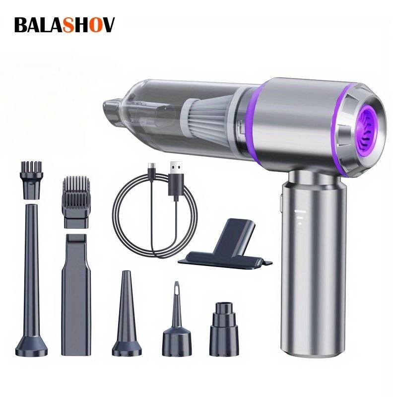 Portable Handheld Vacuum Cleaner 16000Pa Strong Suction Brushless Motor Wireless Car Household Dual Use Mini Vacuum Cleaner