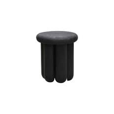 Side table, hdphant, black - Black / Mango Wood / H: 43 cm, DIA: 38 cm