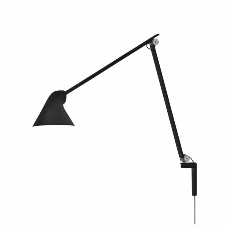 Louis Poulsen NJP Væglampe 10W LED 3000K Black Lng Arm