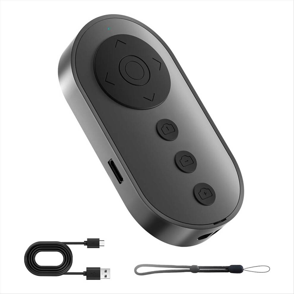 Bluetooth-kamera fjernbetjent lukker med zoom og front-/bagsidekontakt, videokontrol selfiestang
