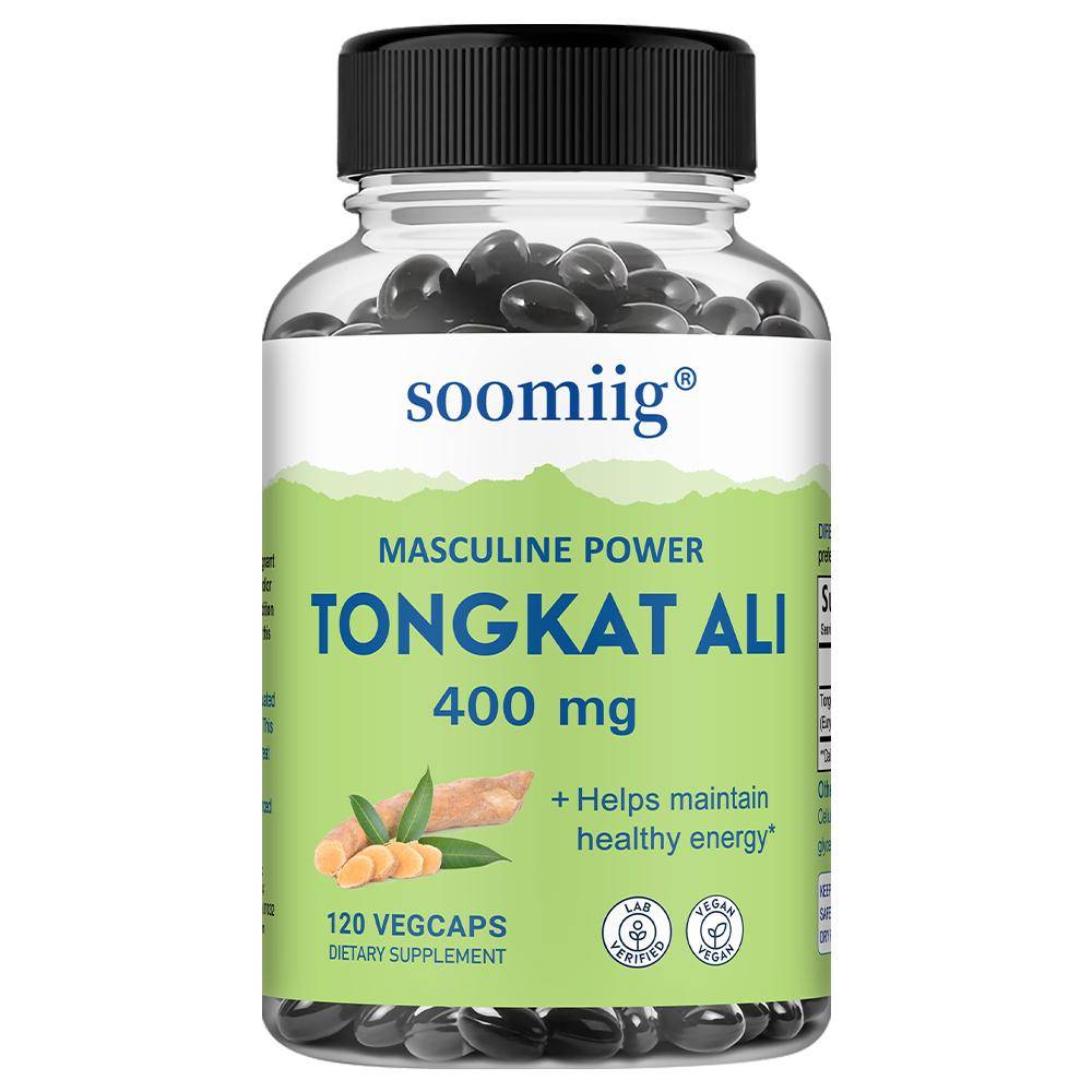 Tongkat Ali Rotextrakt 400 mg, Kosttillskott, 120 Kapslar Per Flaska