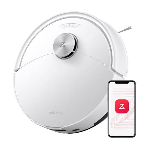 roborock Q10 S5 Saugroboter mit Wischfunktion, 10.000 Pa HyperForce Saugkraft, Dual Anti-Tangle System, Auto Lifting Mopping, Ideal für Tierhaare, Teppiche, Hartböden (Weiß)