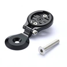 Cestbon Out Vorderradvorbauhalterung für GM Edge Wahoo Elemnt Bryton Rider Stages Dash Hammerhead Karoo Road Mountian Verstellbare Lenkerhalterung (Schwarz)