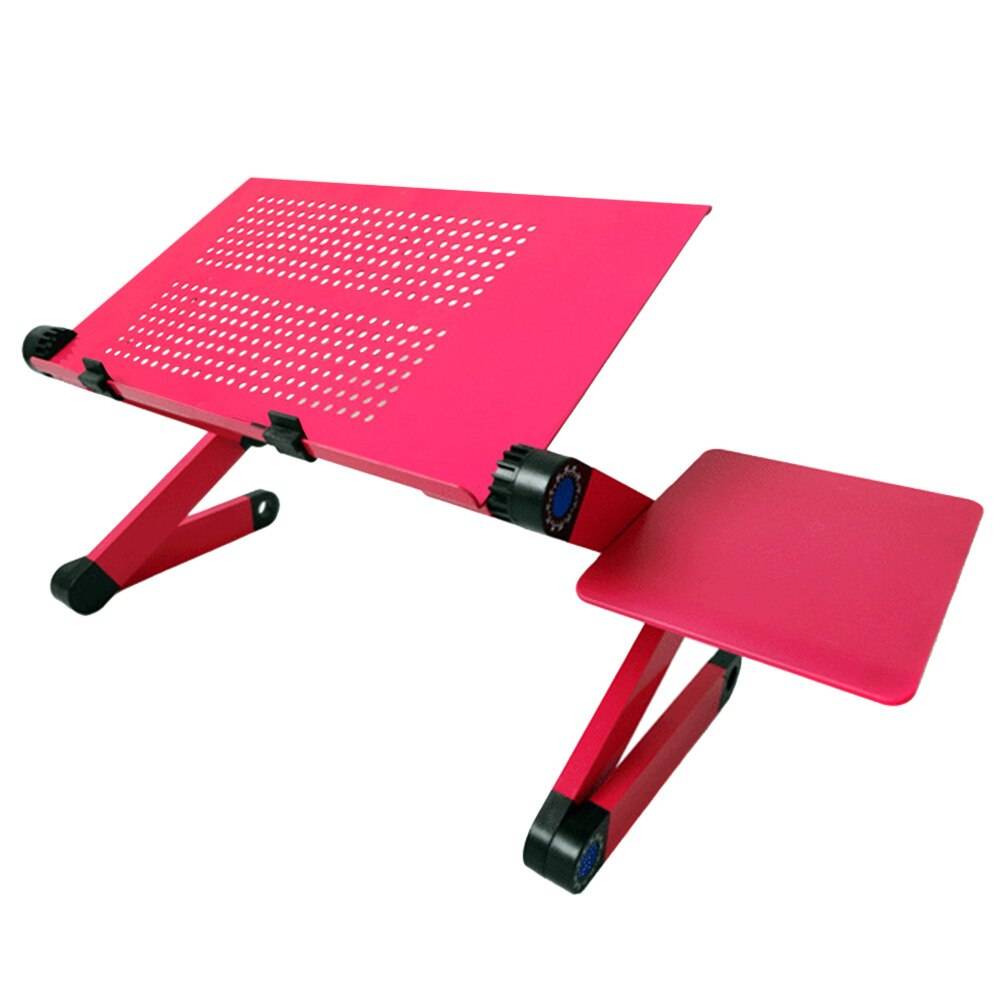 Vikbart bord av aluminiumlegering bärbar dator skrivbord bärbar justerbar bärbar datorstativ ergonomisk bärbar tv-säng lapdesk pc bord skrivbord - 05