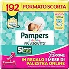 Pampers Baby Dry Fit Prime Junior 192 Blöjor, Storlek 5 (11-25 kg)