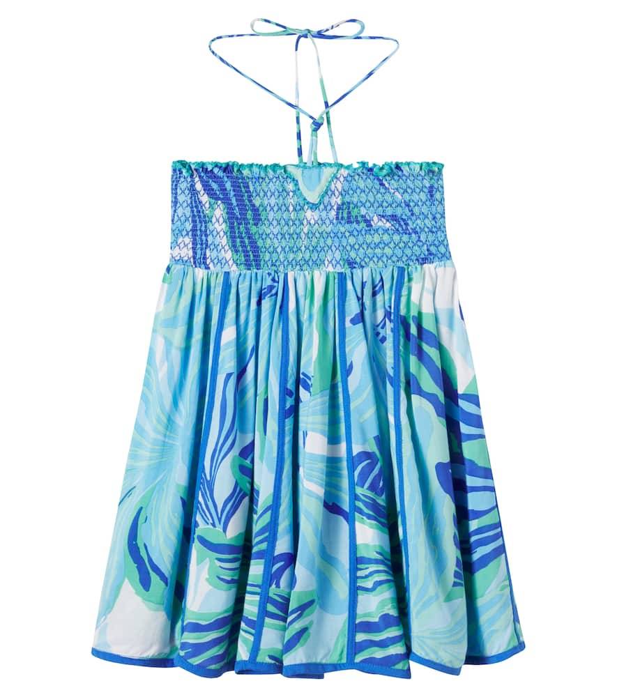 Poupette St Barth Kids Cycas printed dress
