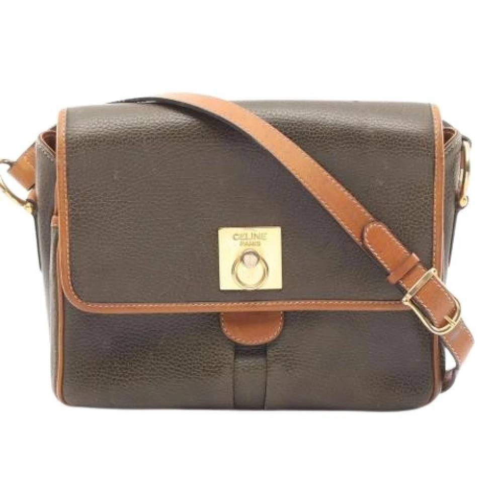Celine Vintage Pre-owned Vintage Skuldertaske - Vintage - Dame - Brun - ONE SIZE - Uld