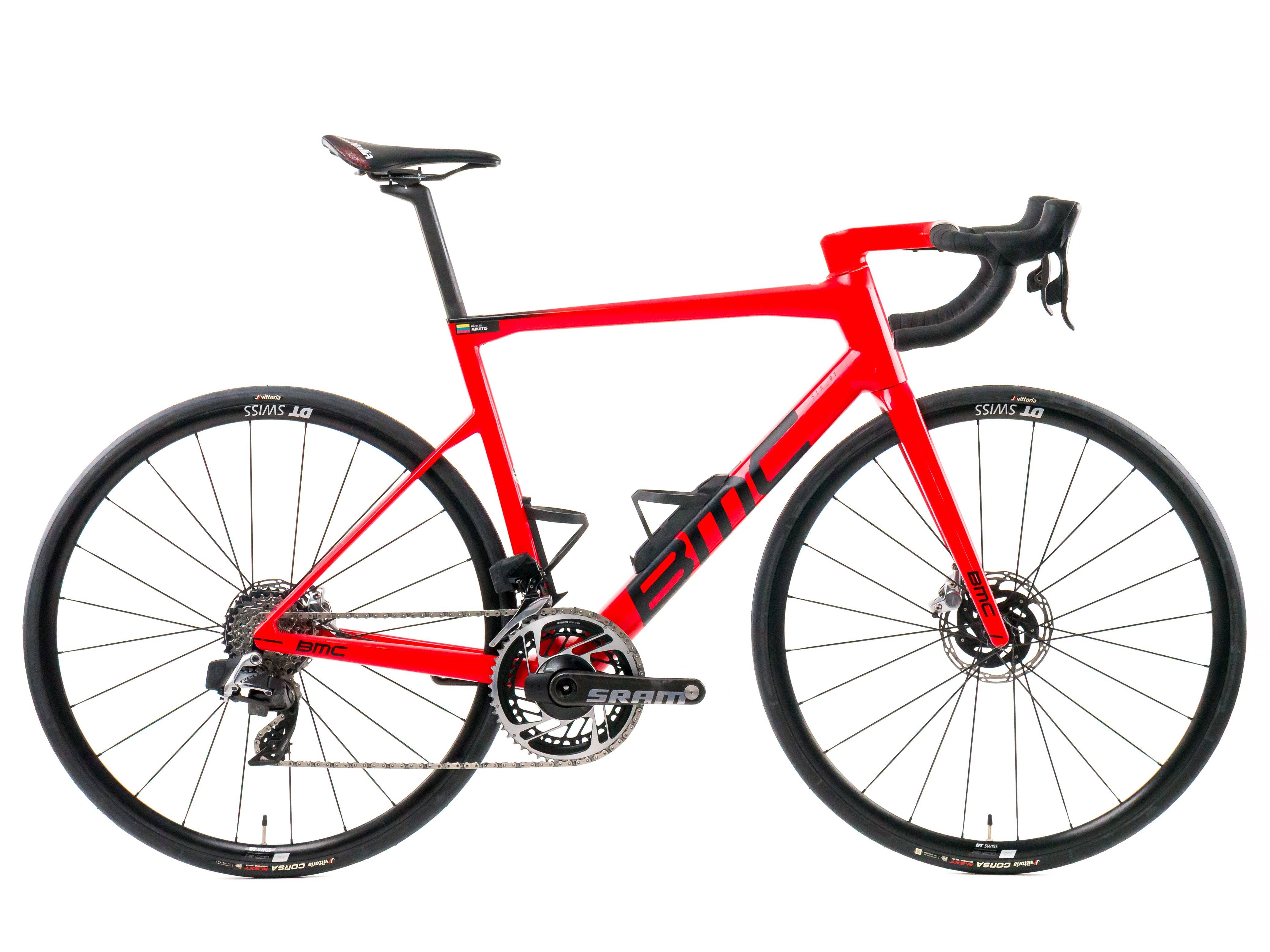 BMC Teammachine SLR01 2023 - SRAM RED AXS 2x12sp Power Meter - DT Swiss PR 1600 - Bikeroom / 56 / red-black-red