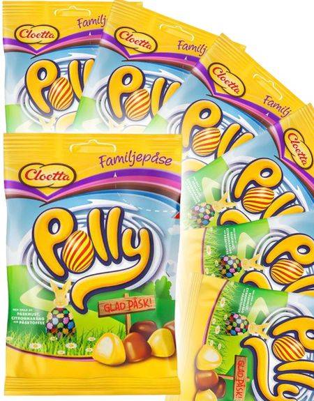 15 stk Polly Påskeposer med 3 Forskellige Smage - Hel Kasse 4,5 kg