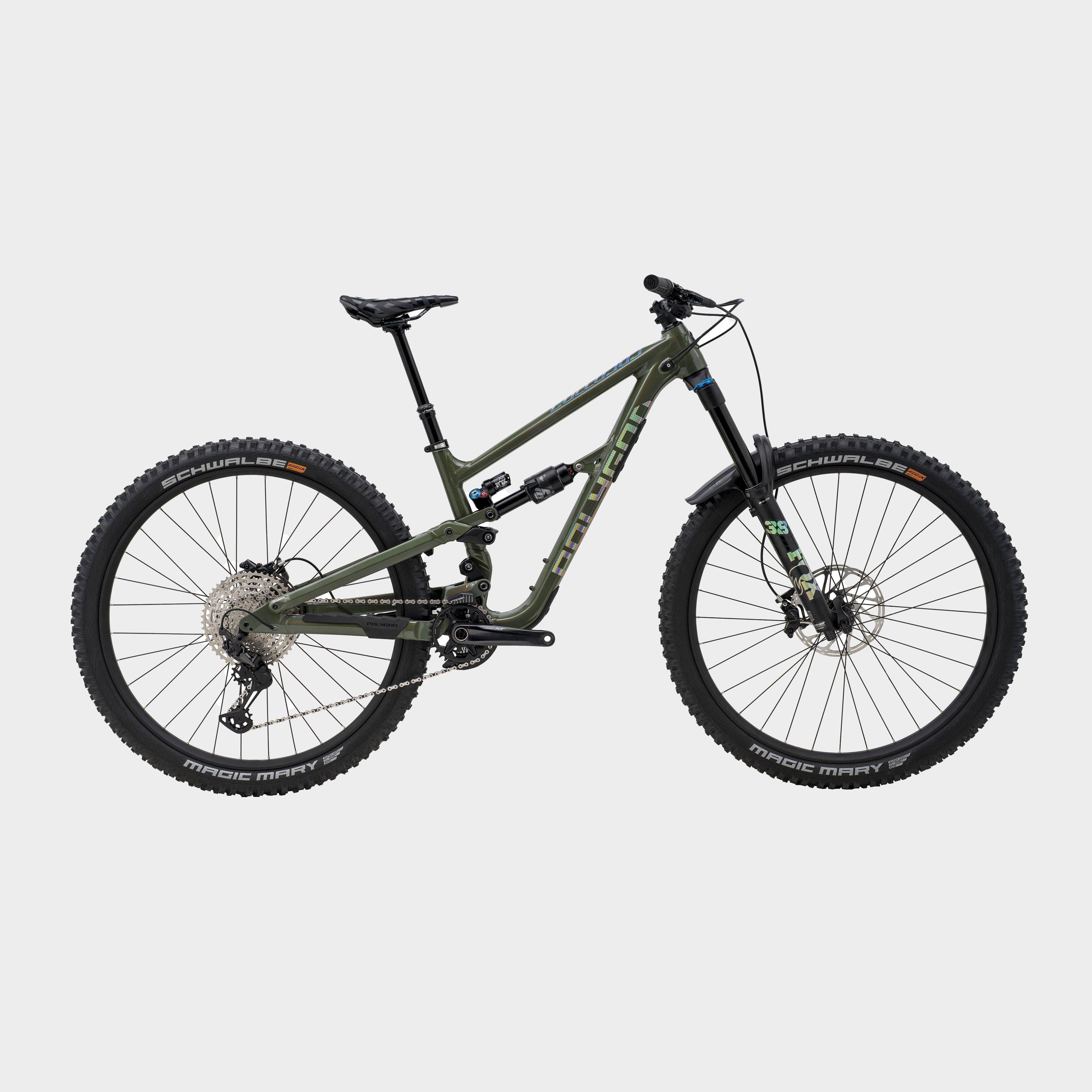 Polygon Collosus N9 Full Suspension Mountain Bike, Green