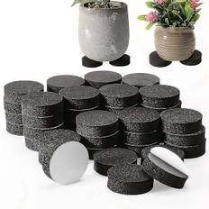 100 STK 50 STK Plantekrukke Fødder Risers Naturgummi Blomsterkrukkeunderlag Usynlige Krukkefødder til tunge udendørs planter 50MM -CH -GLS[C]