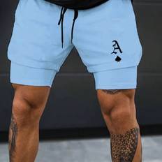 Lös passform Herr Dragsko i Midjan 2-i-1 Shorts - Blå - L,M,S,XL,XXL