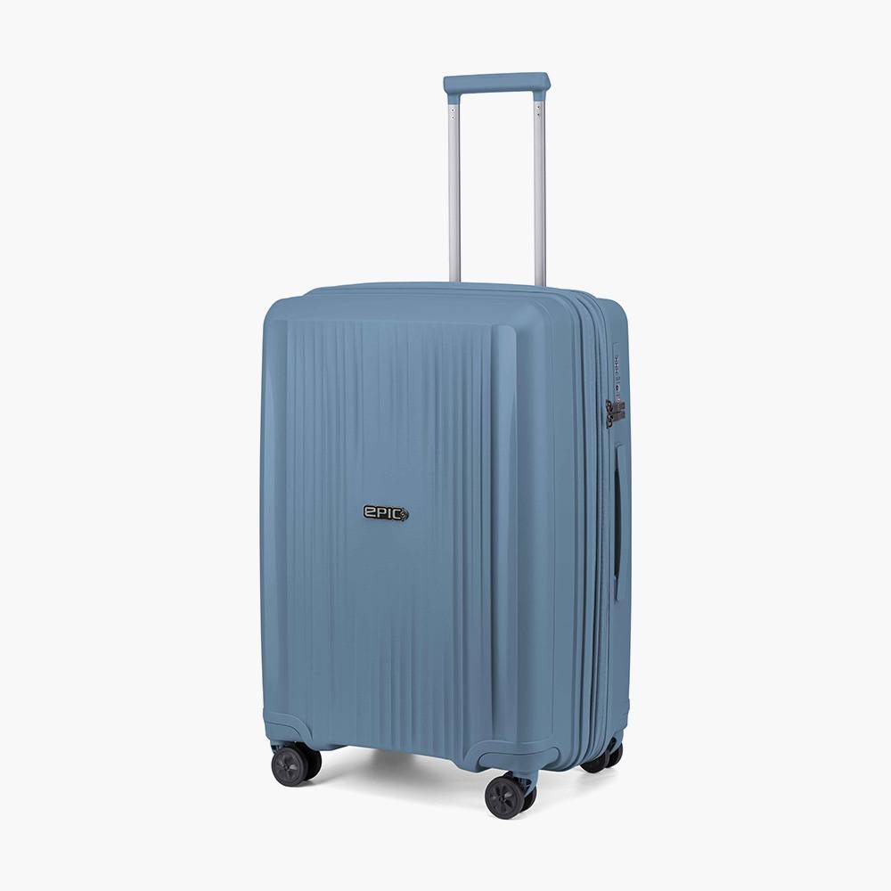 EPIC - Halo Kuffert - Medium 65 cm (udvidelsesfunktion) Gråblå