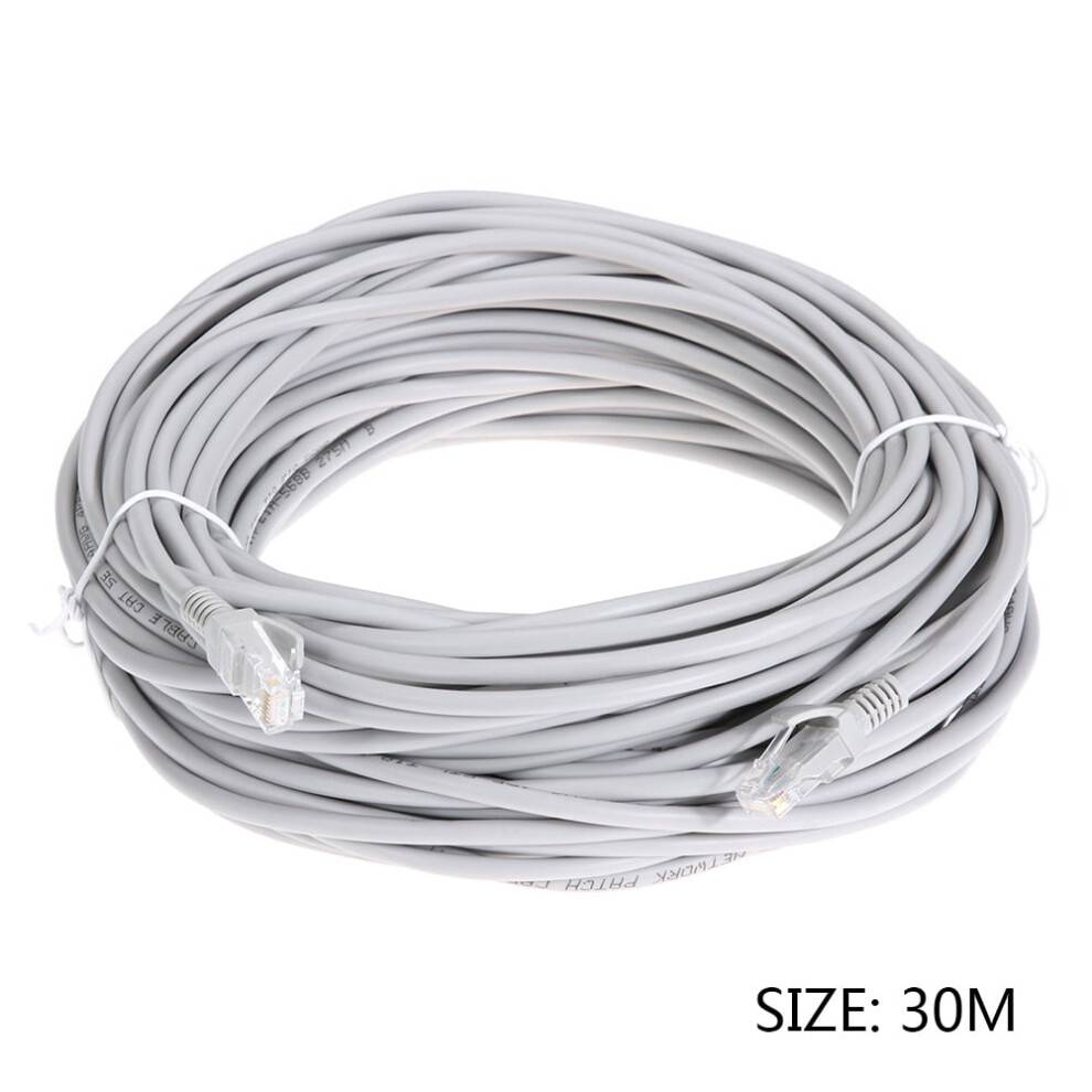 CableCreation 30 meter Ethernet-patchkabel, RJ45-netværkskabel til computer, LAN-kabel af kobbertråd til pc, Mac, bærbar computer, PS3, PS4, Xbox,