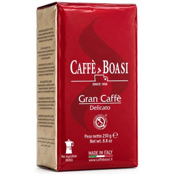 Caffè Boasi Gran Caffè Delicato malet kaffe 250 g
