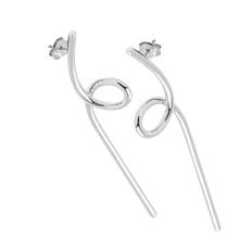 CU Jewellery – Loop örhängen, silver