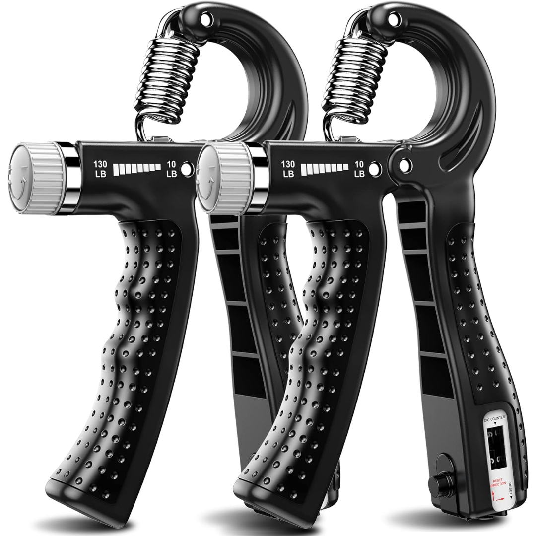 GripMaster - Justerbart Handträningsset 2-pack - Svart