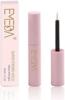 EMEDA Franslim Transparent Eyelash glue Lim för lösögonfransar Vit Quick-Drying Latex free Adhesive for Eyelashes, Transparent Lash Glue 5ml