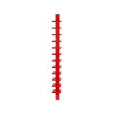 Källemo Pilaster vägghylla Röd betsad