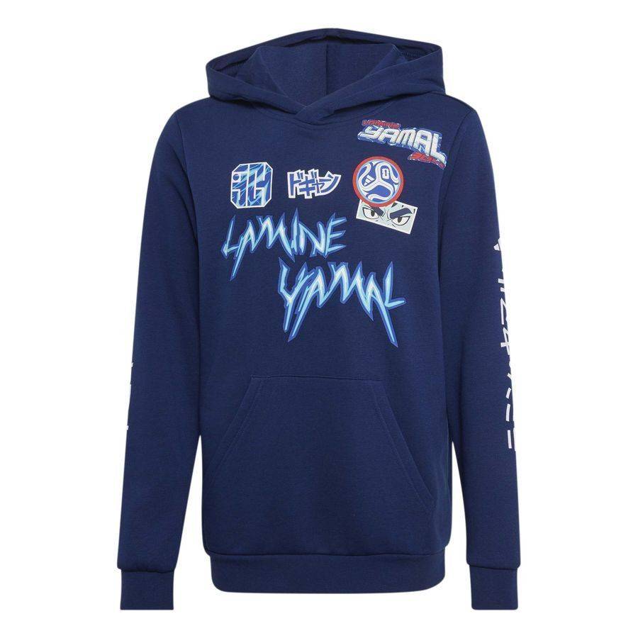 adidas Hættetrøje Lamine Yamal Anime Graphic - Navy Børn.