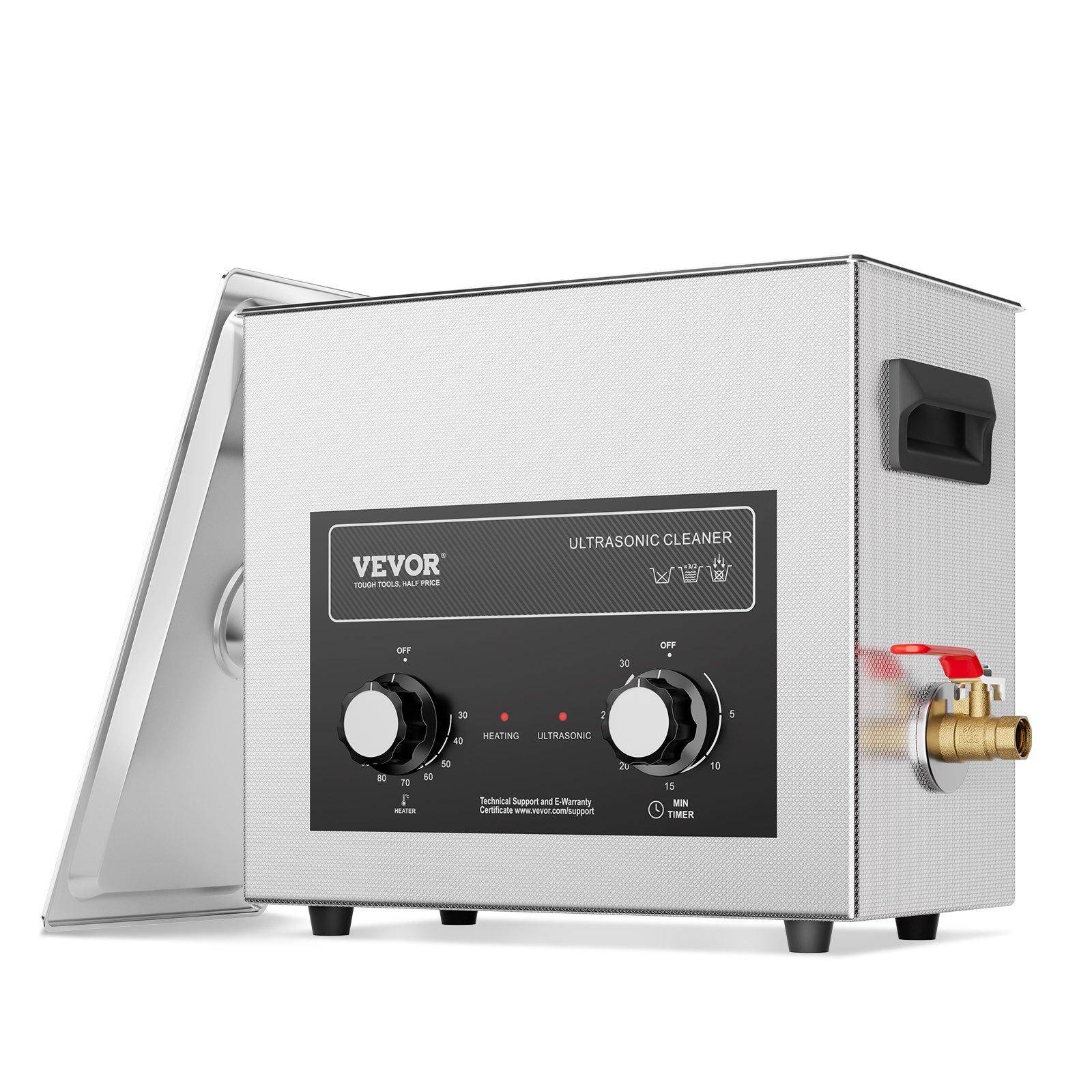 VEVOR 6L Ultrasonic Cleaner with Heater Timer & Basket, Professional Digital Sonic Cavitation Machine