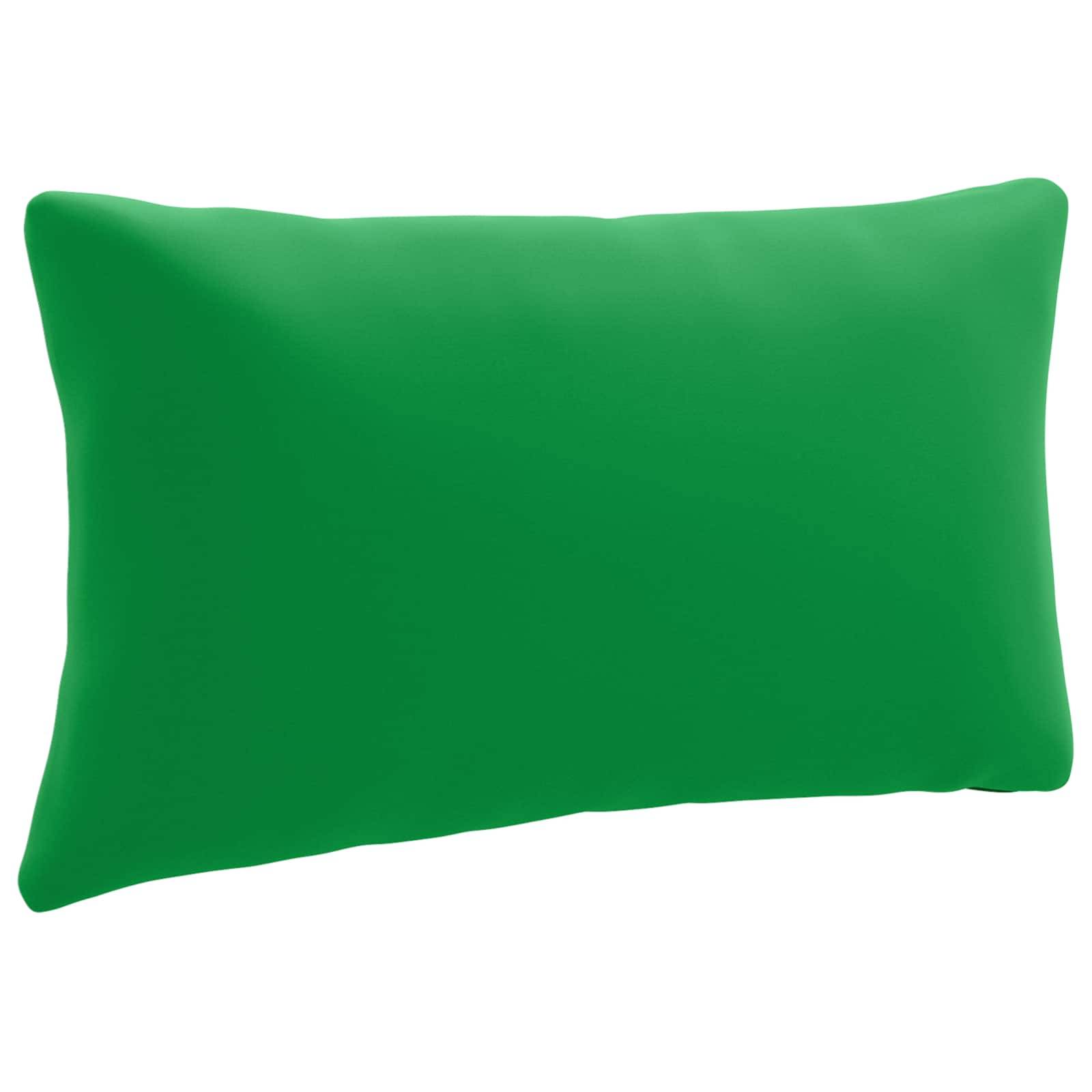 vidaXL 1-delad ryggkudde PUTTEN 100% Polyester Grön 70 x 40 x 15 cm