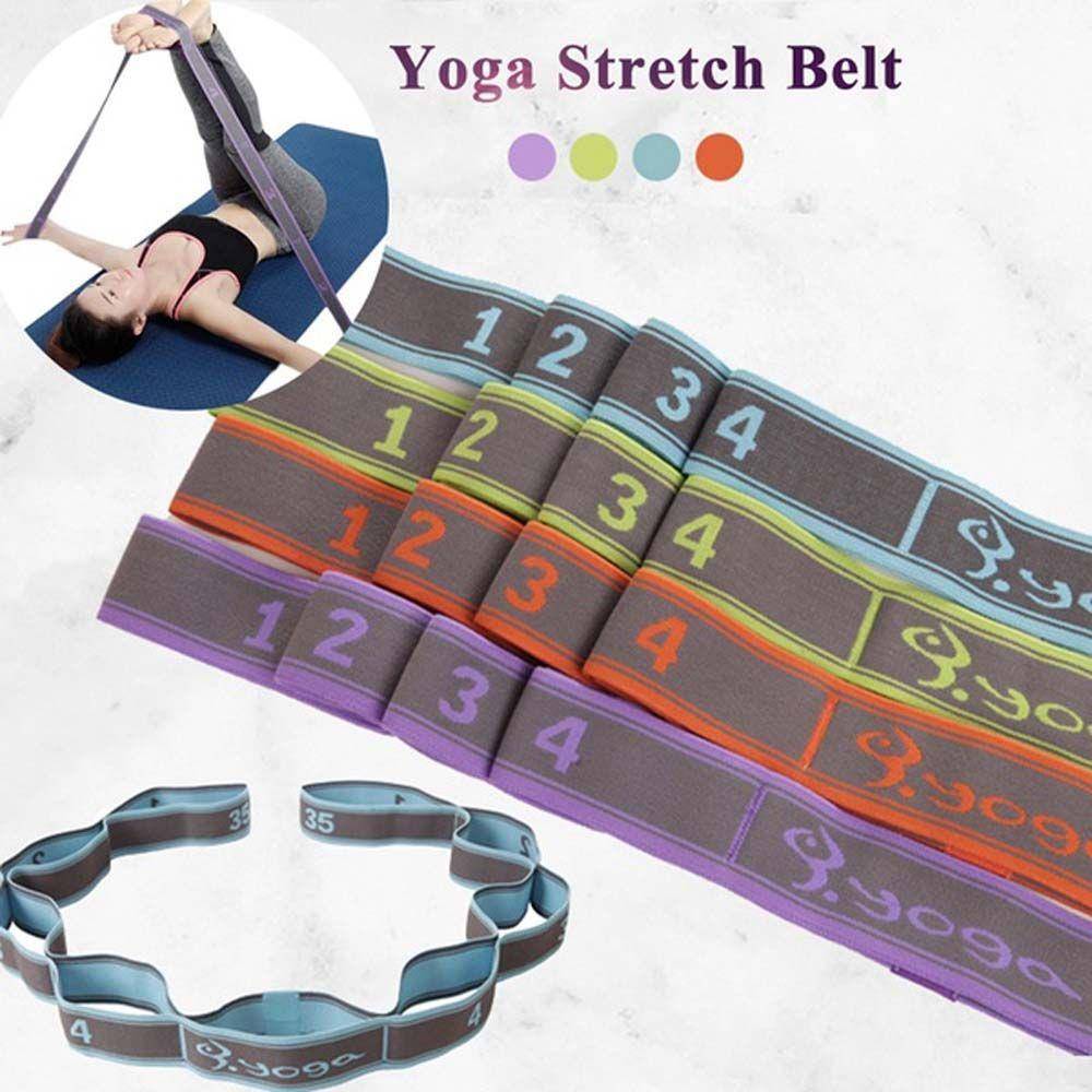 Elastic Resistance Latex wire Strap Multi Loops Yoga Belt Stretch Rope Pilates Tension Band