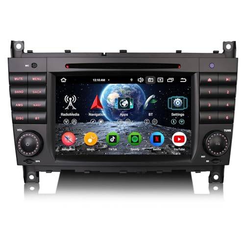 Mercedes BenzC-klass W203 CLC W203 C180 G-klass W463 8-kärna 4 GB+64 GB Android 14 bilradio Bluetooth DVD GPS-navigering stöder 7 tum pekskärm CarPlay Android Auto DAB WiFi Canbus