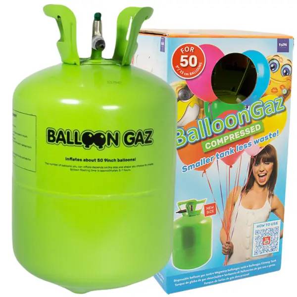 Helium på Flaske Stor til 50 Balloner (20-25 cm)