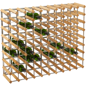 Vinställ Traditional Wine Rack Trä 90 flaskor