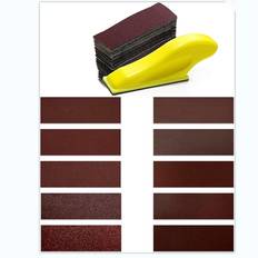 Mikroslipsats, lämplig för små projekt, fingerslip för hantverk, 3,5 x 1 tum blandat sandpapper 60 120 240 400 600 800 1000 1200 1500 2000 kornstorlek - Multifärgad (Multi-size)