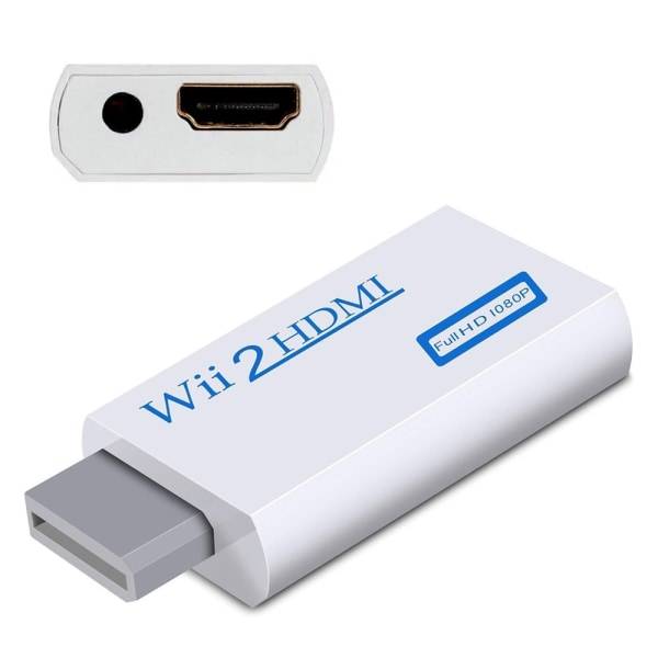 Nintendo Wii til HDMI-adapter - fuld HD 1080p White