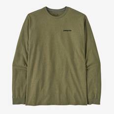 Patagonia Mens L/S P-6 Logo Responsibili T-Shirt - Buckhorn Green