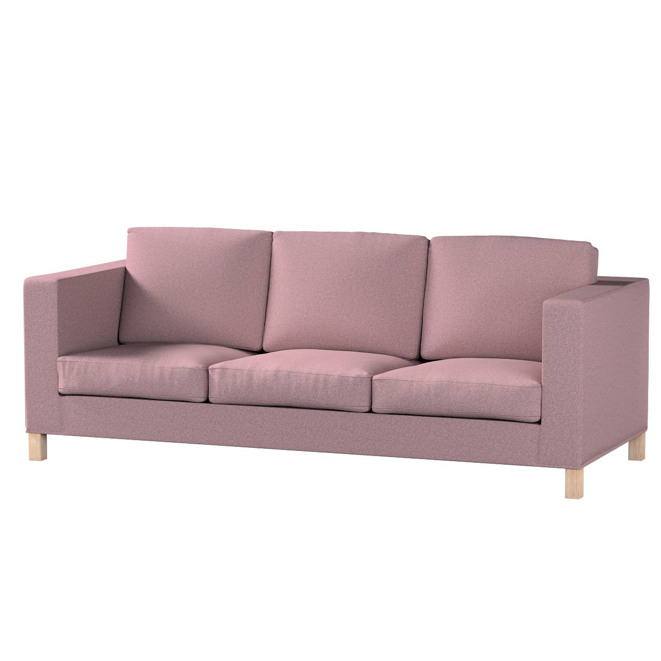 Karlanda klädsel <br>3-sits soffa - kort klädsel, Korall och grå, 208 X 87 X 66 CM, Amsterdam
