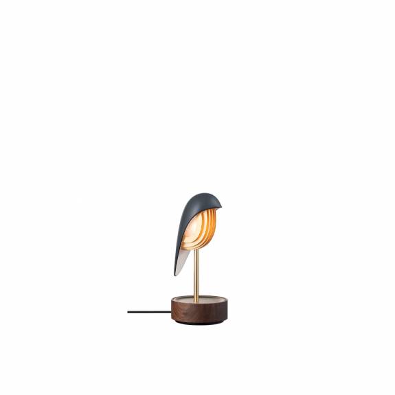 Whisper Bordslampa & Väckarklocka Onyx Black