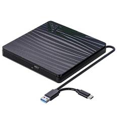 Ekstern Cd/dvd-drev til bærbar computer, Usb 3.0 Type-c Bærbar Cd Dvd +/-rw Brænder Optisk Drev Læser Skriver Dvd-afspiller