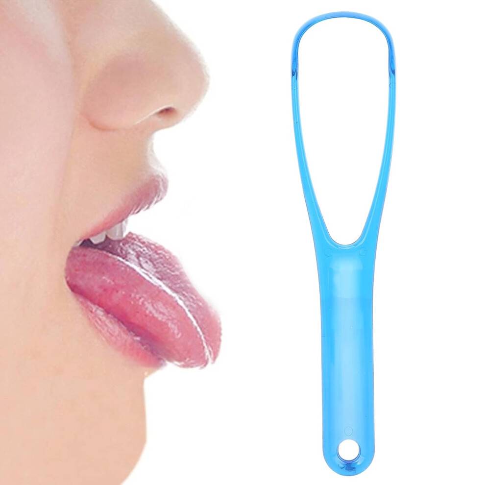 Triple Edge Tongue Cleaner, mundpleje essentiel for grundig rengøring, fremmer frisk ånde og mundhygiejne til Halloween-fester og natklubber