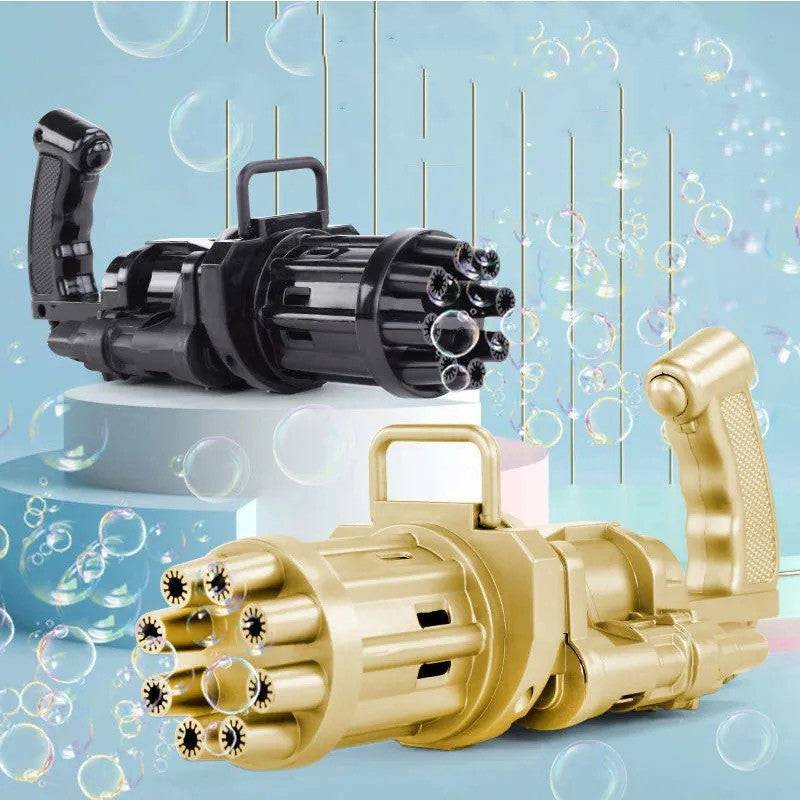 Kids Toy Bath Toys Bubble Gum Machine Toys For Kids Plastic Machine Gun Toy - Black Golden