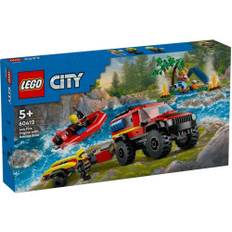 Lego City, Firhjulstrukket brandbil med redningsbåd (60412)