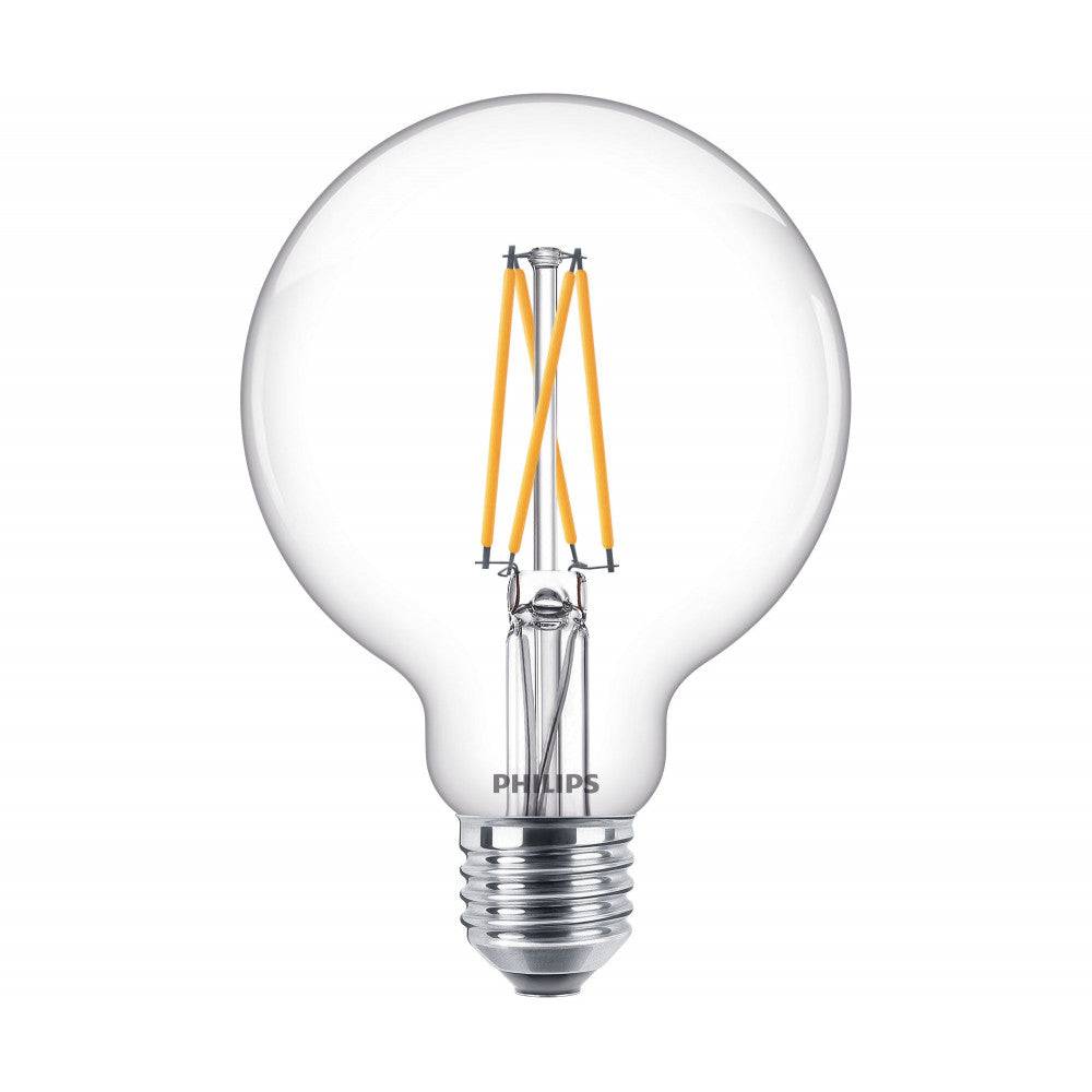 Philips LED Globepære 9W(60W) 927-922 806lm WarmGlow Klar Ø95 E27