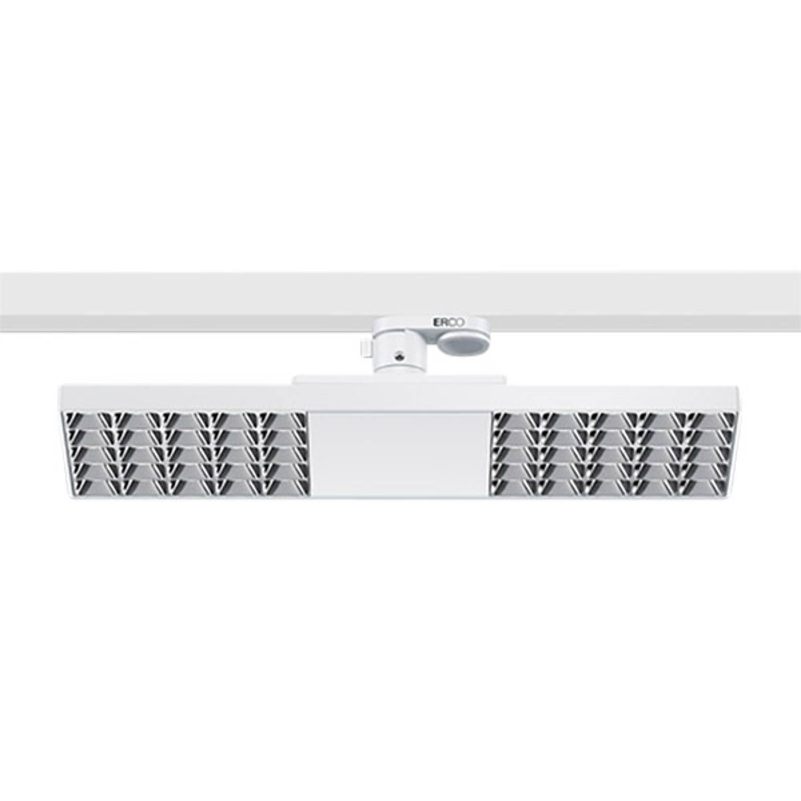 ERCO Jilly 230 V 15 W extra wide 830 hvid/sølv Jilly, dæmpbar, Hvid/opal, Arbejdsværelse, Plast